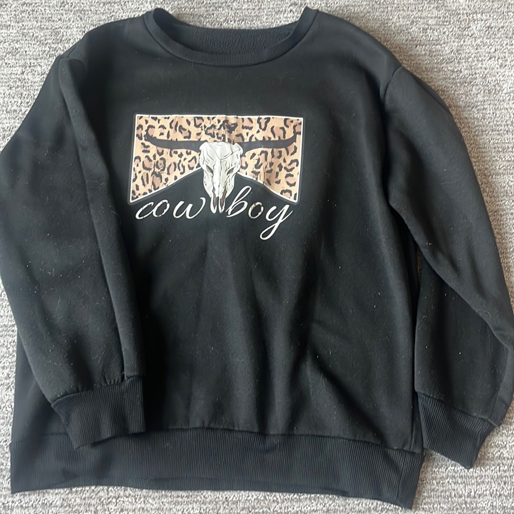 CowBoy sweatshirt shipping not included
